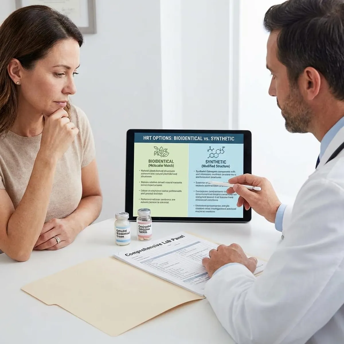 Bioidentical vs Synthetic HRT: Safety, Side Effects, and Long-Term Monitoring at Medrein