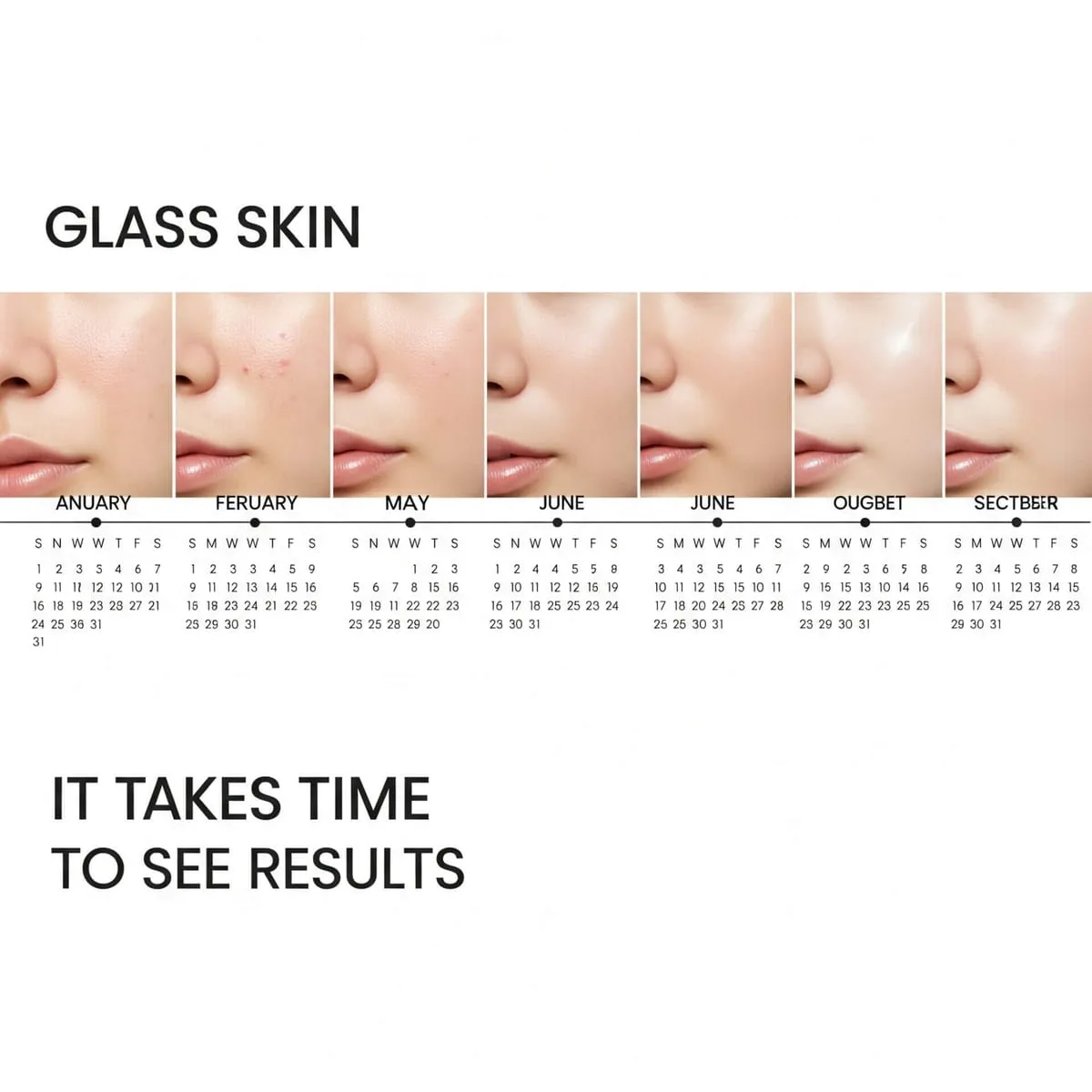 time to see results for glass skin